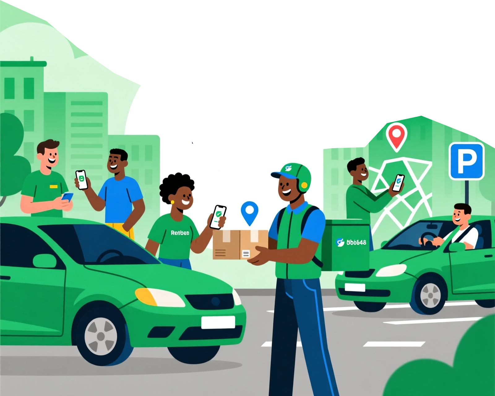 Transportation and Mobility Illustration